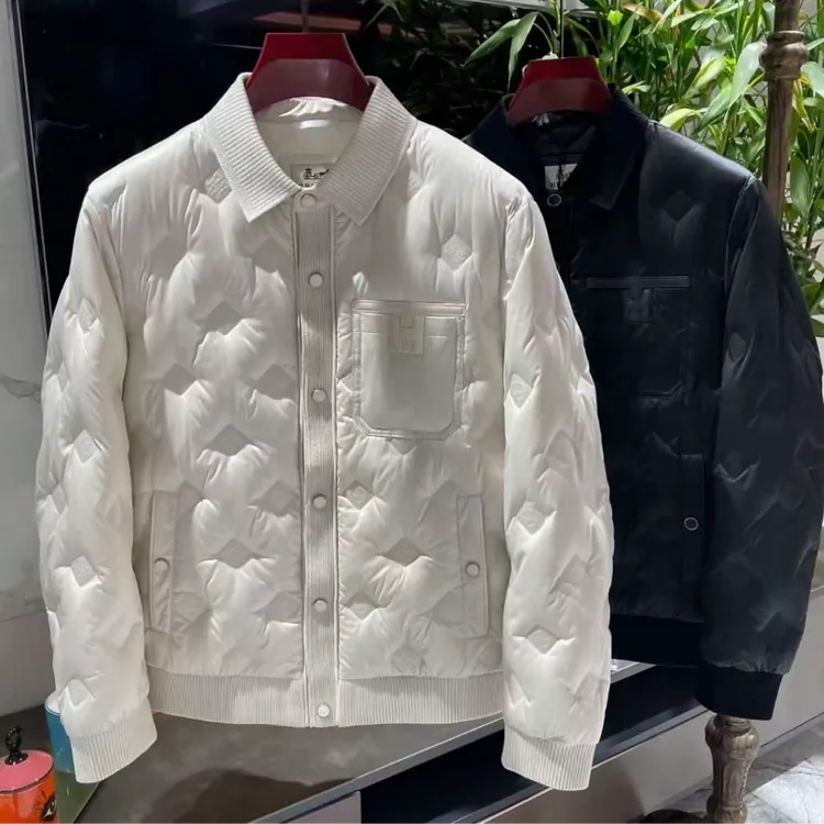 【瑞创高端·轻奢男装】冬季时尚百搭翻领休闲潮流高端欧货羽绒服