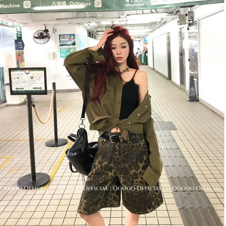 2025春季新款时尚短款裤子气质显瘦洋气休闲百搭潮流七分短裤宽松