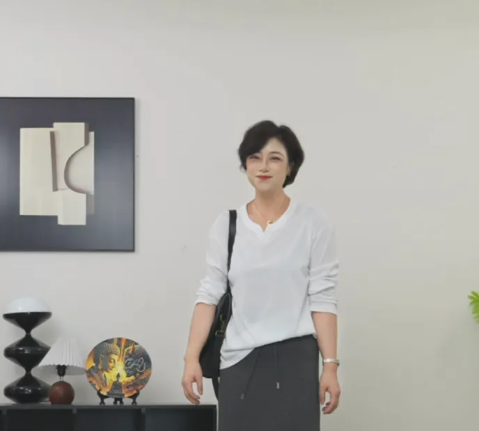 【U.M】燕领简洁防缩亚麻棉长袖上衣百搭显瘦