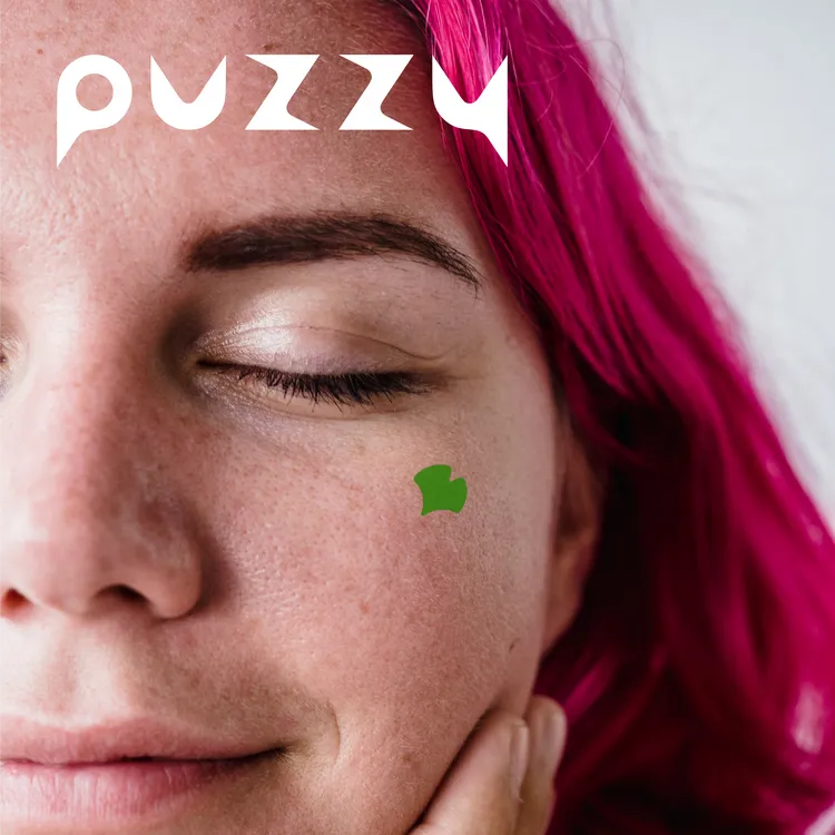 Puzzy痘痘贴绿色叶子款彩色遮瑕消痘可上妆32粒/盒痘痘贴