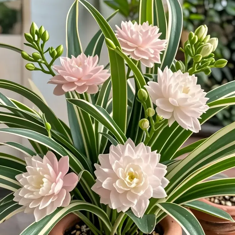 正品浓香型金娃娃大花重瓣盆栽花卉绿植金边吊兰四季可种懒人好养