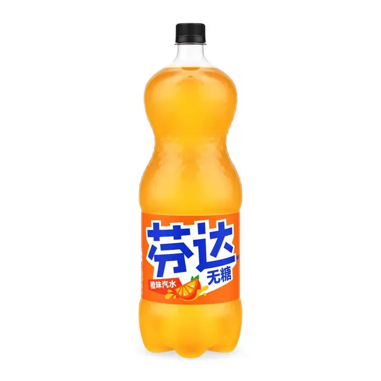 无糖芬达888ml大瓶橙味芬达无糖碳酸饮料橙味汽水