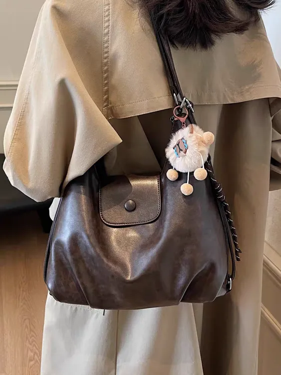 【带挂件】一包背包女单肩包大容量百搭斜挎包包包女款爆款新款