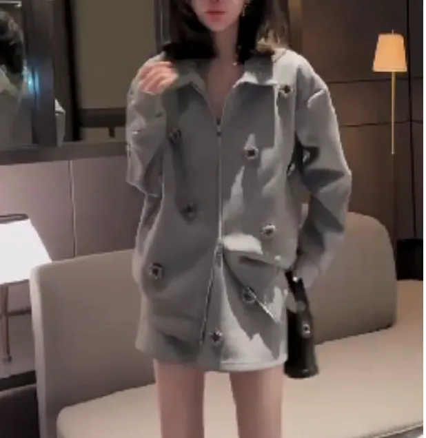 2025洋气新款时尚女装网红宽松潮流爆款高级感套装两件套乖65