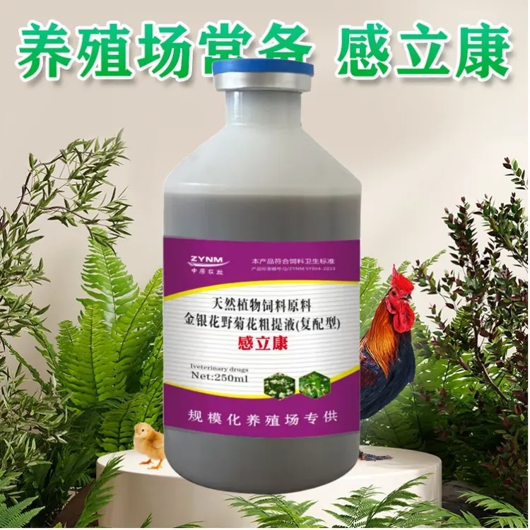 感立康禽类感冒抗病毒鸡鸭鹅专用鱼腥草金银花组提取液250ml