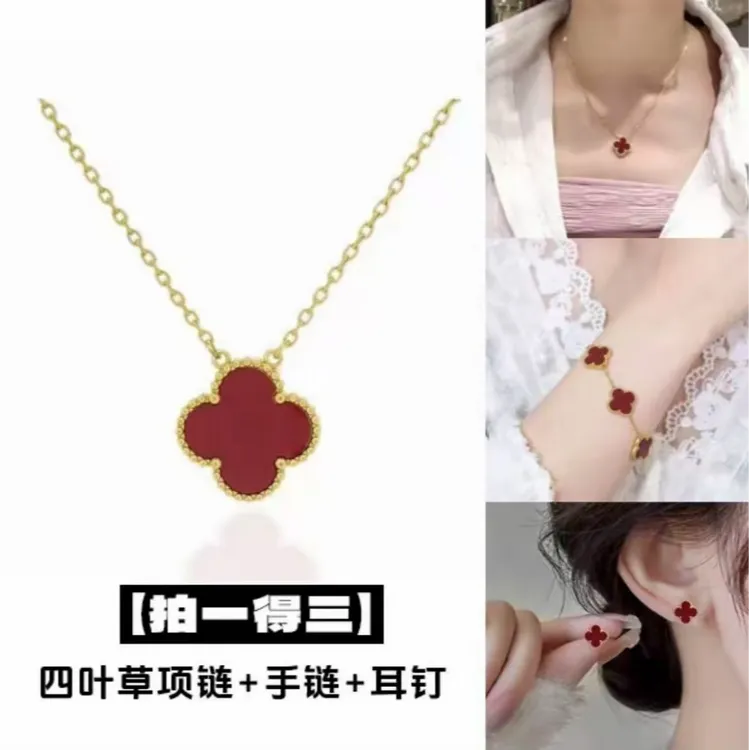 钛钢项链 镀k金 设计师款 简约轻奢双面百搭项链防水不掉