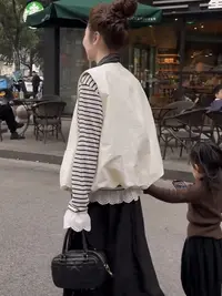 气质减龄无袖背心马夹女春秋新款小个子休闲显瘦叠穿马甲外套上衣