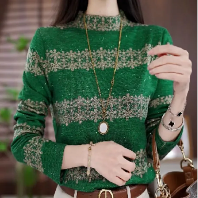 【洒银】半高领德绒打底衫女冬季长袖大码胖mm遮肉显瘦保暖小衫