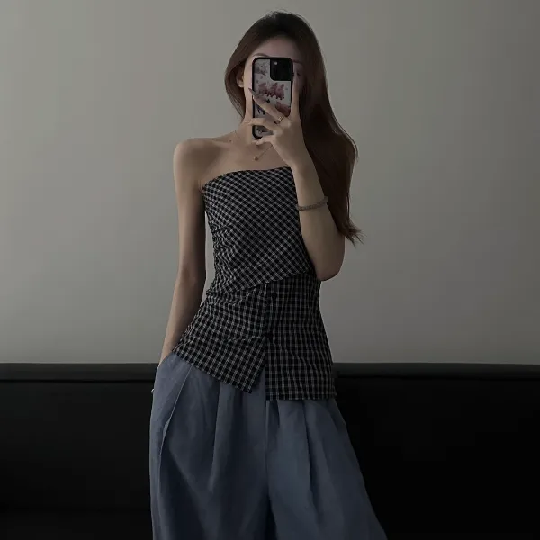 时尚套装纯欲风性感小众吊带宽松显瘦夏季薄款复古修身辣妹短款