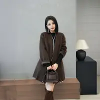 POPULARYW【梅心沁暖】Z·R上品屋 轻奢风气质配腰带时尚大衣外套