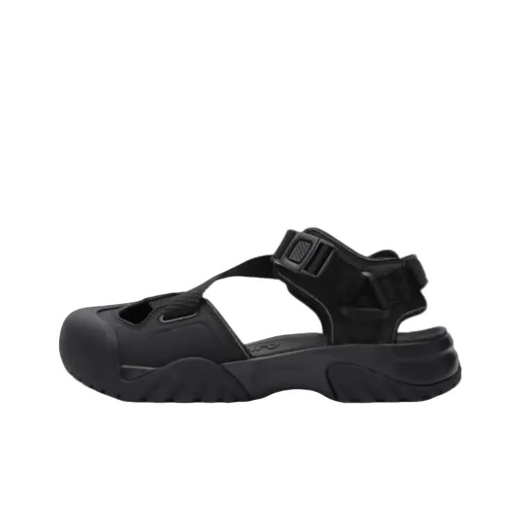 Fila/斐乐Peyto时尚百搭 沙滩凉鞋 男女同款 黑色1SM02602G_001