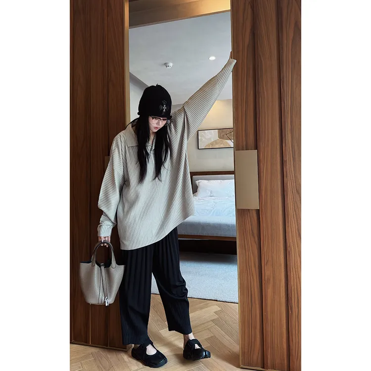 LA CALLA三宅系列 三宅POLO领长袖 TZ-M-5543 不可熨烫