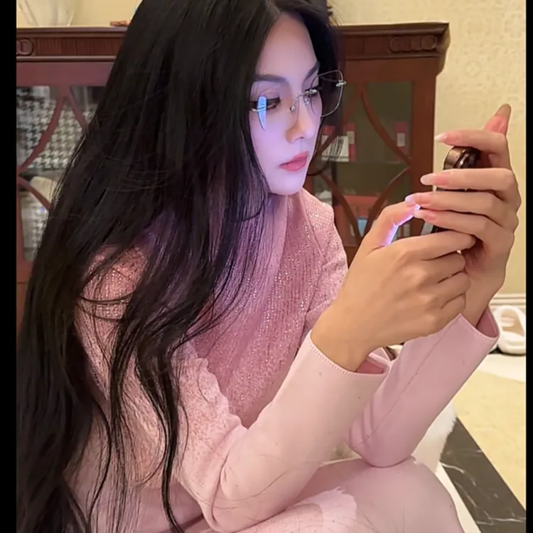 魏元高定/烫钻减龄渐变宽松型长袖毛针织衫时尚打底毛衣-1097