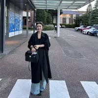 20851紫雾伦敦~大女主订单款长款风衣外套