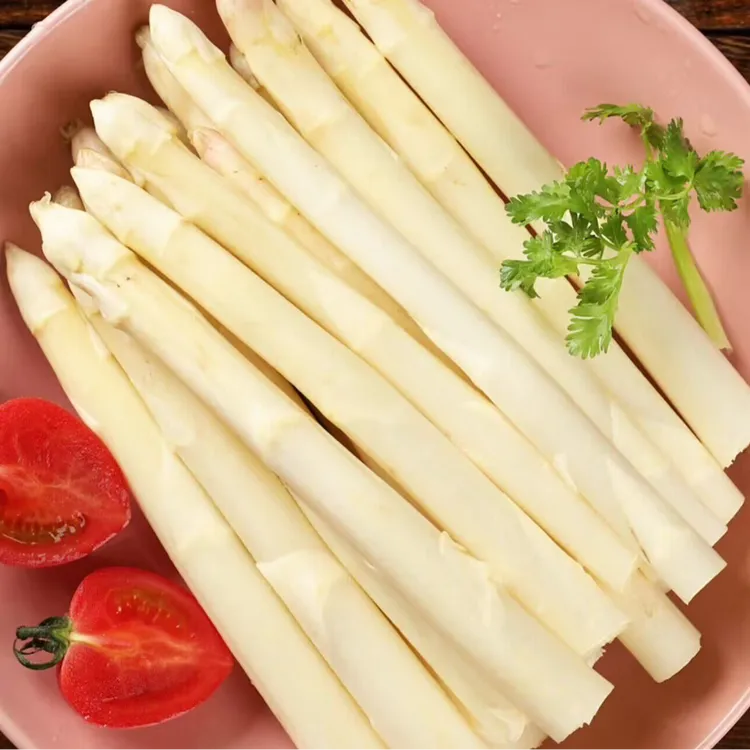 山东新鲜白芦笋现挖现发脆嫩多汁应季时令蔬菜