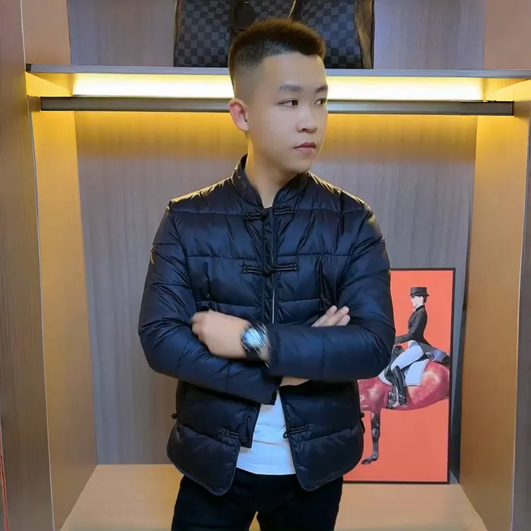 2025冬季新款男士唐装加棉加厚保暖中国风盘口黑色百搭棉服潮流帅