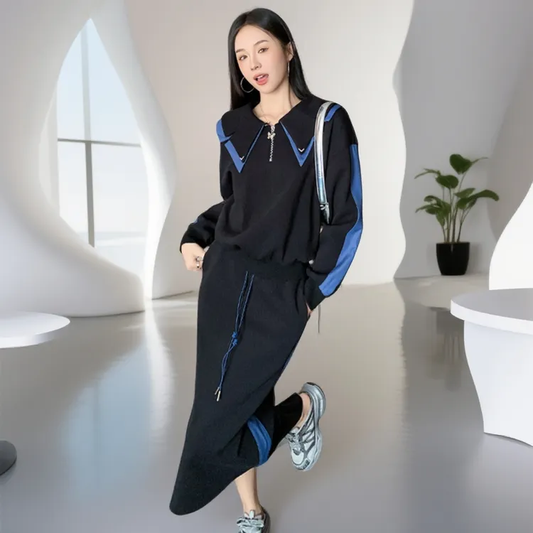 时尚女装2025新款冬季套装韩系入冬衣服一整套秋冬季套装裙两件套