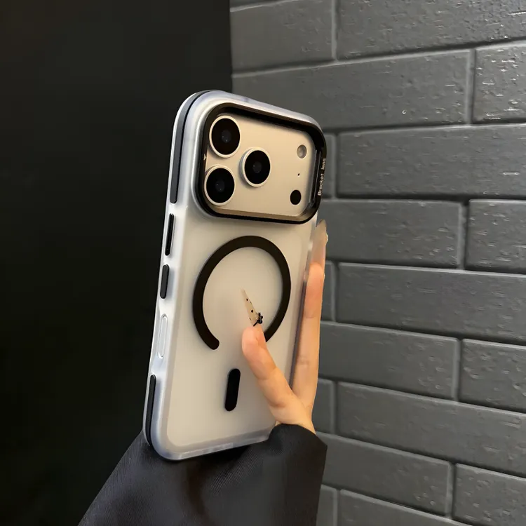 云彩肤感磁吸iPhone17镜头支架苹果17手机壳16新款15小众14PM适用
