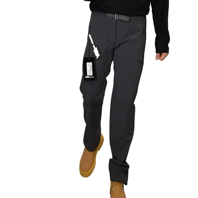 户外AR!六边形战士！秋冬加厚男子户外防风防水防油软壳登山裤