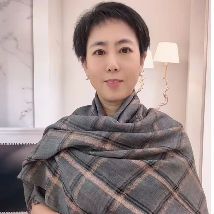 赛汗王秋冬羊绒女士戒指绒披肩 2020500