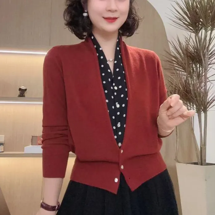 复古波点拼接假两件衬衫2025秋季新款长袖外搭网红上衣休闲小衫女