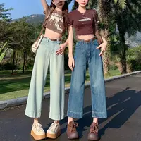 【小巧定制】夏季新款宽松遮胯阔腿九分牛仔裤CCC11448/CCC11229