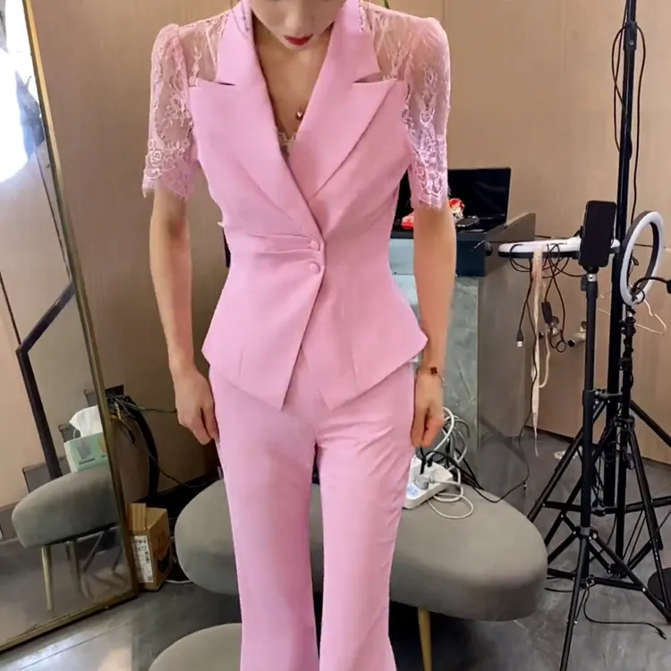 2025夏季新款时尚显瘦气质女士网红休闲两件套D6355