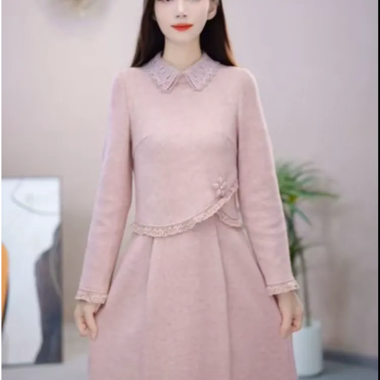 [依橙服饰]X300#早秋2025新款高端减龄收腰显瘦连衣裙秋冬