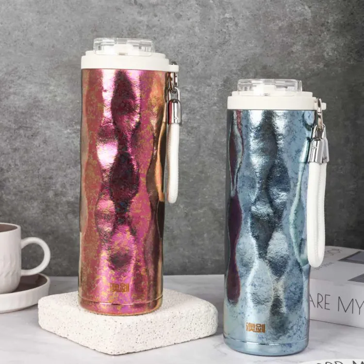 澳剑钛杯保温杯情人节礼物礼品车载杯大容量咖啡杯情侣款吸管杯