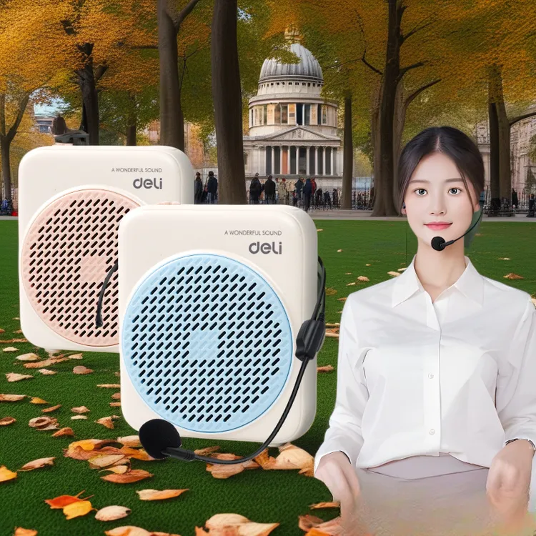 得力无线扩音器小蜜蜂导游教师专用麦克风讲课小蜜蜂无线扩音器