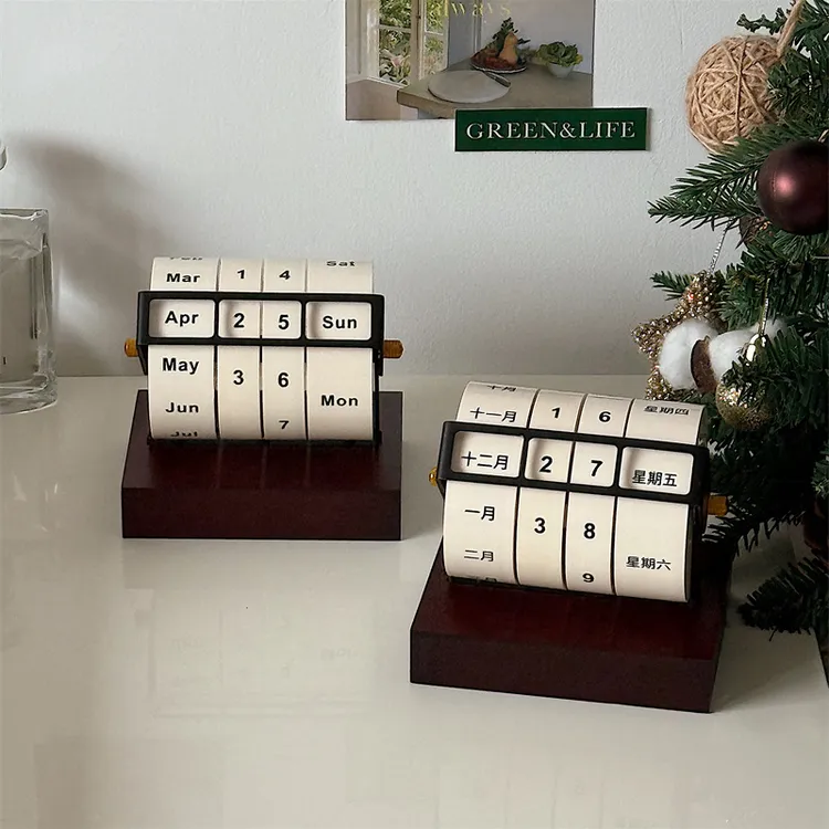 *你超漂亮的*2025大号日历转轮万年历创意旋转办公室桌摆件台历