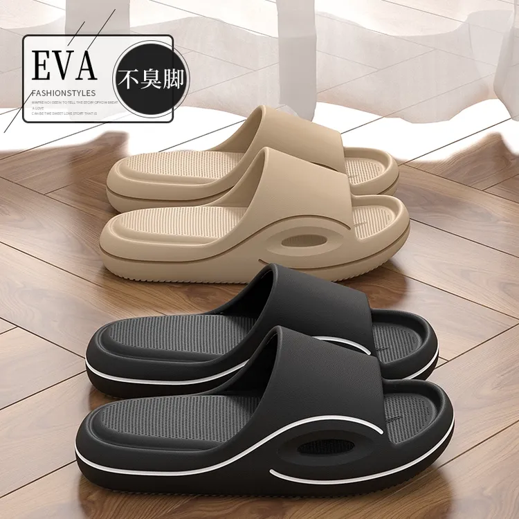 向伦家居情侣凉拖鞋高级感男女新款2025室内防滑时尚百搭EVA拖鞋