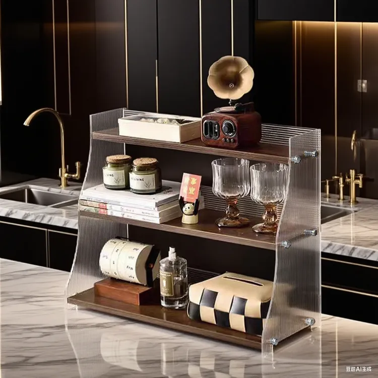 厨房置物架大全新厨房收纳架油盐酱醋咖啡架调料架DIY自制