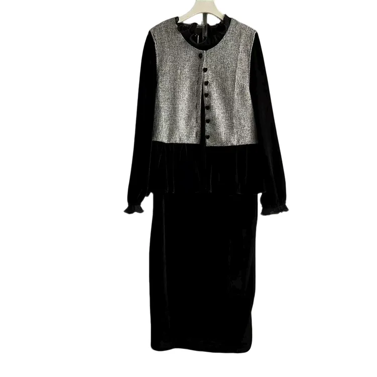 少女风通勤风时尚套装轻奢女装重工机能风抽绳复古风秋季小香风