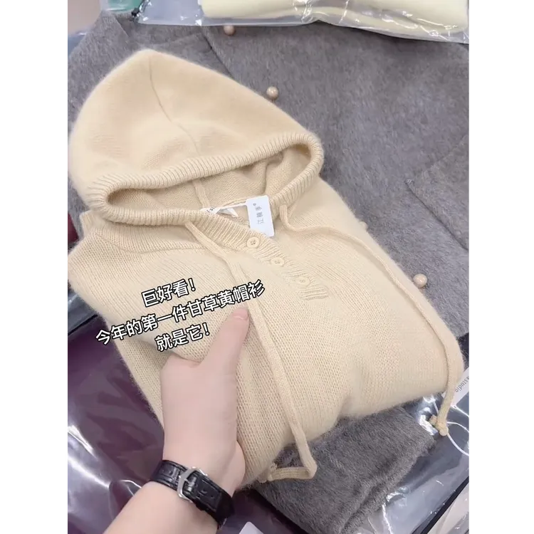 今年秋冬超火爆款穿搭ins风2025新款韩版减龄显瘦百搭连帽针织衫