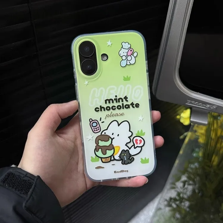 小白狗适用苹果16手机壳iphone13promax软15小米vivo华为oppo套