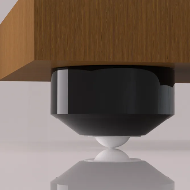 万向脚轮懒轮脚轮脚垫静音省力能稳能滑新型稳定便捷滚动自动黑色