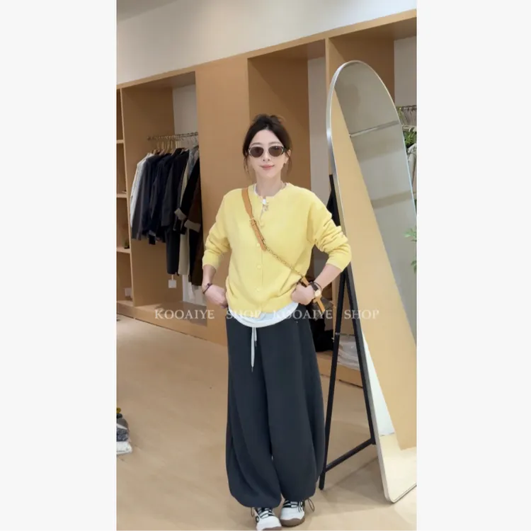 【马卡龙毛衣】秋季新款休闲宽松简约百搭显瘦针织上衣(冷水手洗)