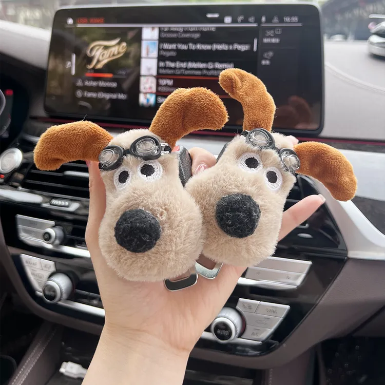 掌门狗可爱汽车内副驾驶安全戴卡扣车载后排安全带延长固定器接头