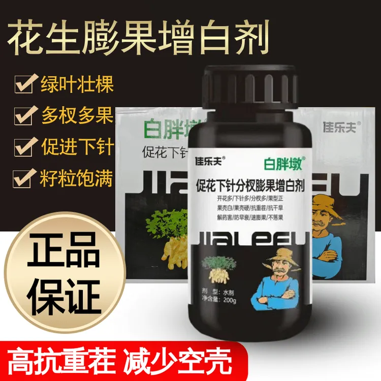 佳乐夫白胖墩花生专用增产肥花多果多下针多果型 周正一果多仁