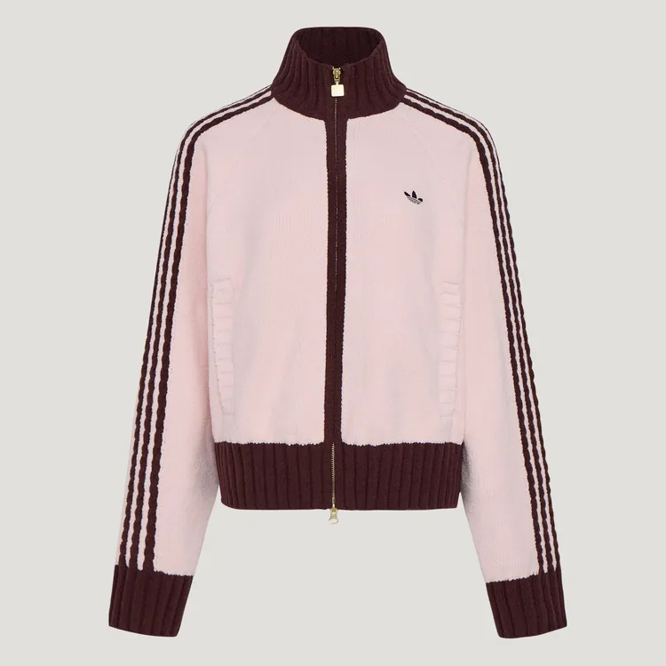 adidas/阿迪达斯欧阳娜娜同款 新款针织运动夹克外套 KV8867