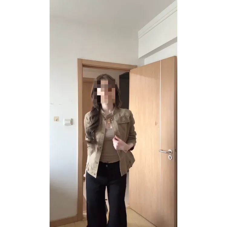 MARIE.COCO早秋辣妹穿搭复古夹克外套女纯欲时尚修身黑色阔腿裤子
