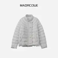 MADRCOUE 立领双层针织拼接保暖羽绒服9050