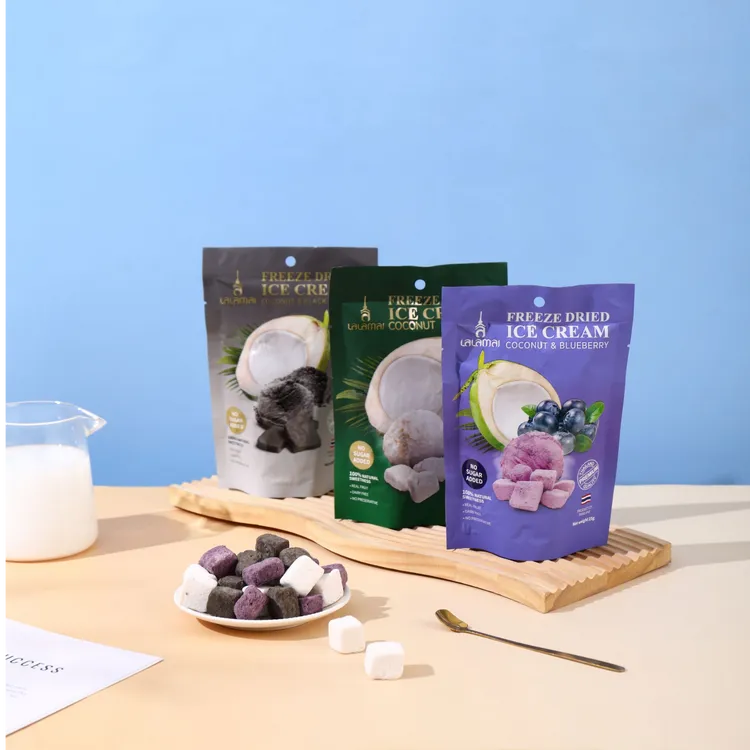 Lalamai 泰国进口椰子冻干解馋椰味蓝莓黑芝麻休闲零食水果冻干