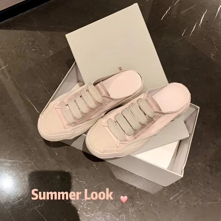 【苏茵茵同款】夏日氧气~真丝绸缎溶解厚底休闲鞋女板鞋帆布鞋新款 