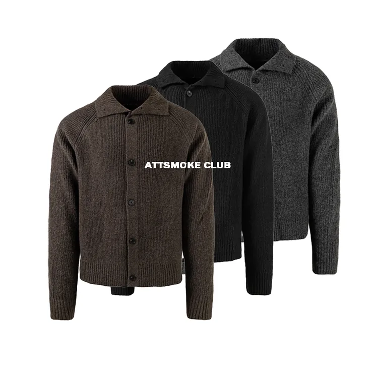 【线上商店】Cleanfit高智感老钱风高领纯色毛衣开衫外套中性风秋冬