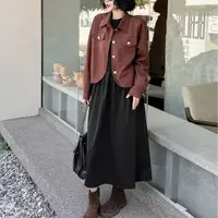 6133大码女装时髦高级复古气质遮肉显瘦两件套装胖mm2025秋冬新款