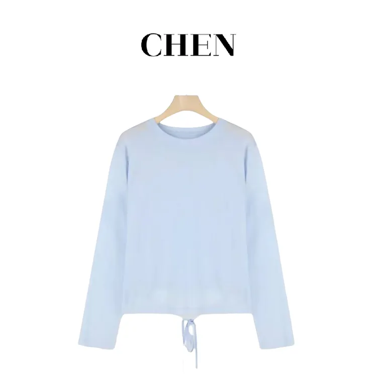 2025夏季纯色打底防晒系带长袖T恤LK2503868