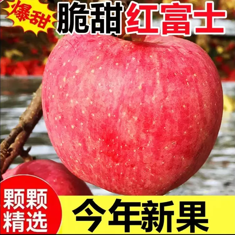 【脆甜】正宗山东冰糖心红富士脆甜丑苹果当季新鲜水果批发一整箱
