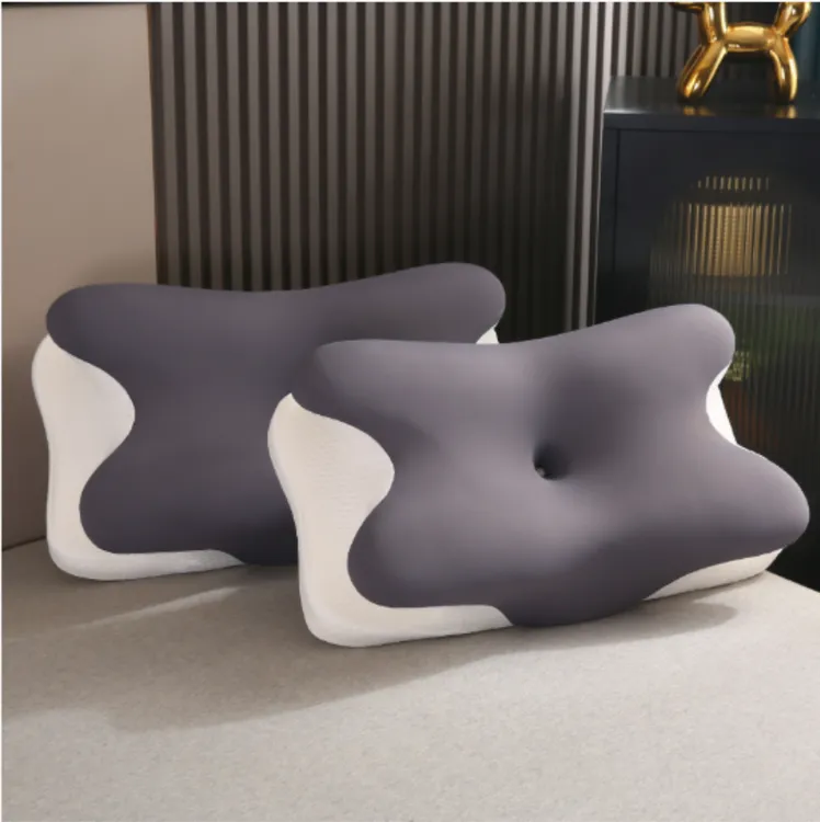 眠宝姆护颈枕头护颈枕头记忆棉蝴蝶型助睡眠款高弹力体工学护颈枕